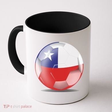 Soccer Ball Country Flag Chile Coffee Mug
