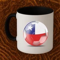Soccer Ball Country Flag Chile Coffee Mug thumb 2