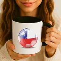 Soccer Ball Country Flag Chile Coffee Mug thumb 3