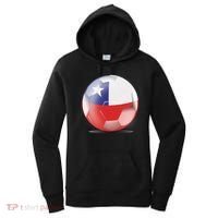 Soccer Ball Country Flag Chile Women's Hoodie thumb 0