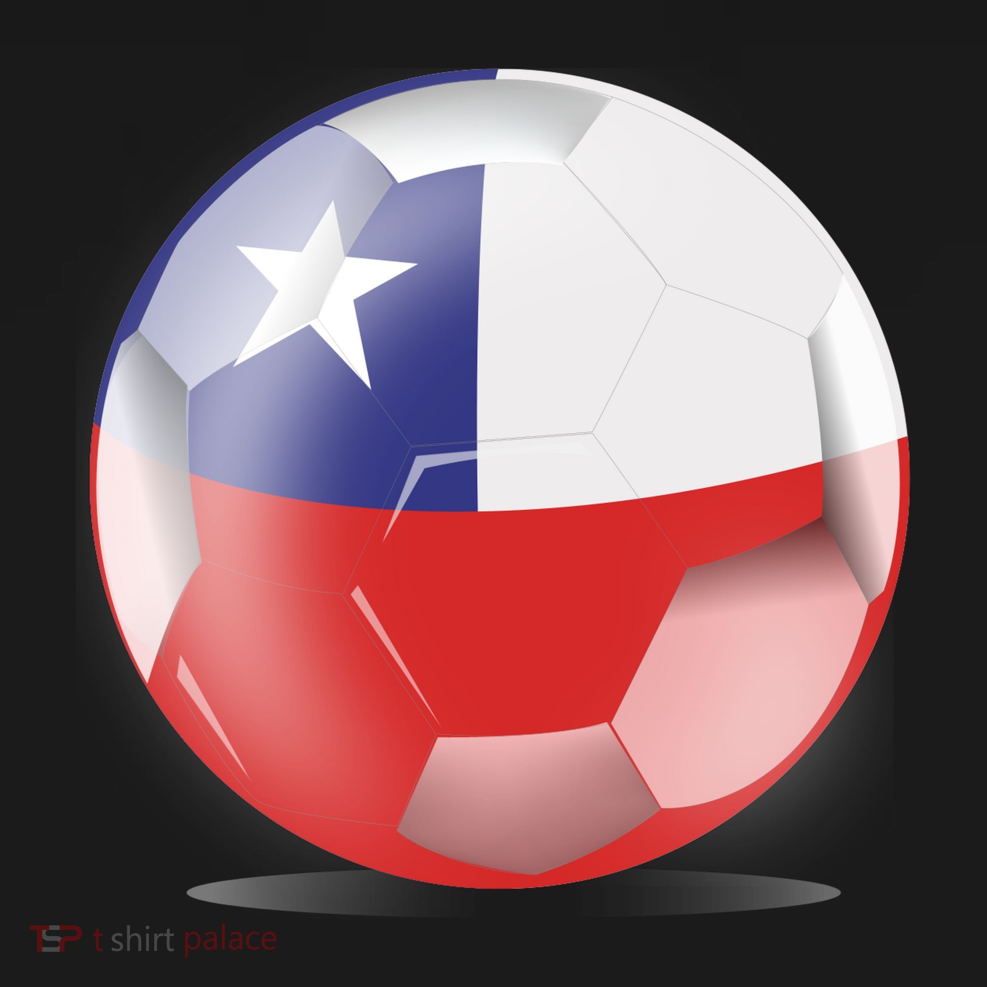 Soccer Ball Country Flag Chile Women's Hoodie