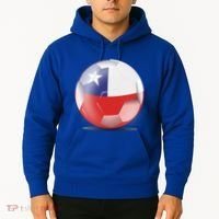 Soccer Ball Country Flag Chile Hoodie thumb 2