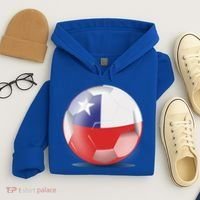 Soccer Ball Country Flag Chile Hoodie thumb 4