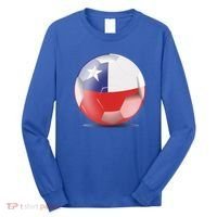 Soccer Ball Country Flag Chile Long Sleeve Shirt thumb 0