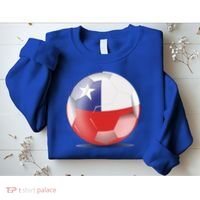 Soccer Ball Country Flag Chile Sweatshirt thumb 2