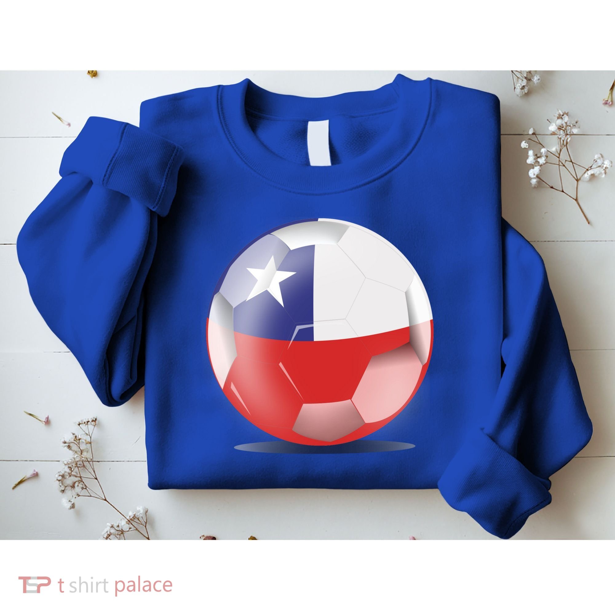 Soccer Ball Country Flag Chile Sweatshirt