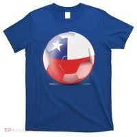 Soccer Ball Country Flag Chile T-Shirt thumb 0