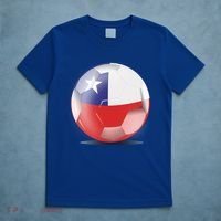 Soccer Ball Country Flag Chile T-Shirt thumb 5