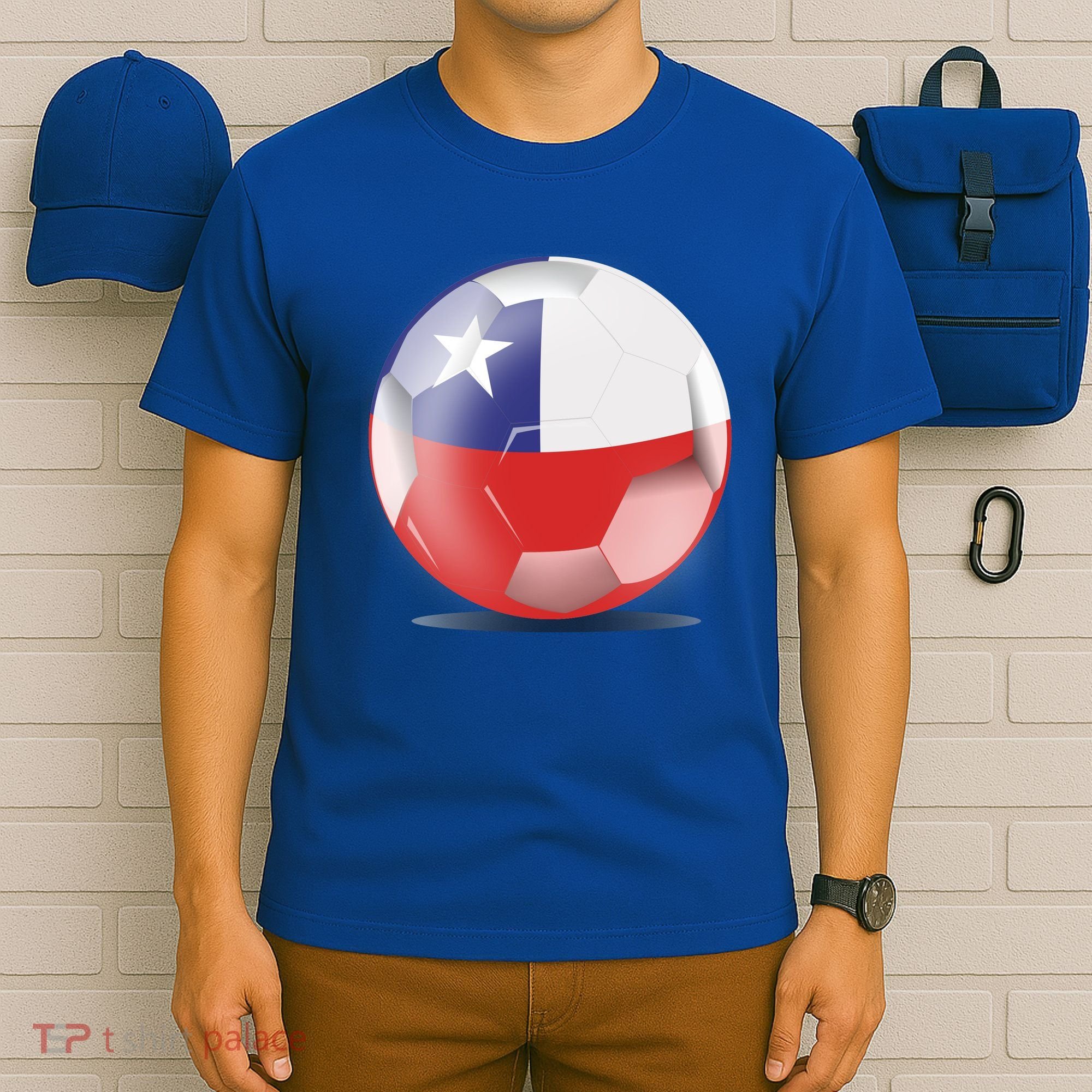 Soccer Ball Country Flag Chile T-Shirt
