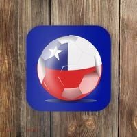 Soccer Ball Country Flag Chile Coaster thumb 0