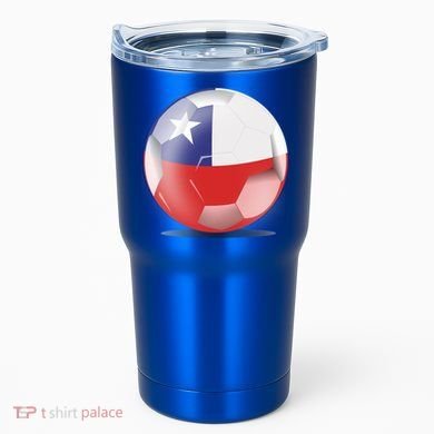 Soccer Ball Country Flag Chile Tumbler