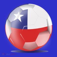 Soccer Ball Country Flag Chile Mousepad thumb 1