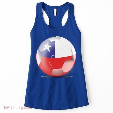 Soccer Ball Country Flag Chile Women's Tank Top