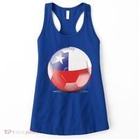 Soccer Ball Country Flag Chile Women's Tank Top thumb 0