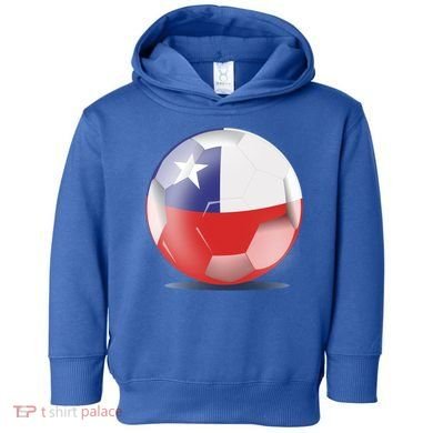 Soccer Ball Country Flag Chile Toddler Hoodie
