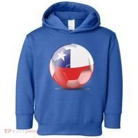 Soccer Ball Country Flag Chile Toddler Hoodie thumb 0