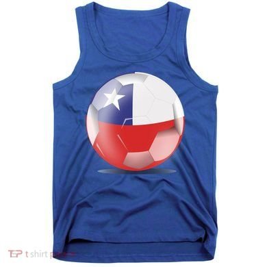 Soccer Ball Country Flag Chile Tank Top