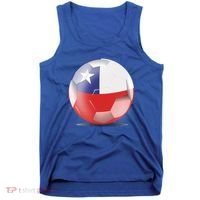Soccer Ball Country Flag Chile Tank Top thumb 0