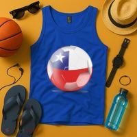 Soccer Ball Country Flag Chile Tank Top thumb 4