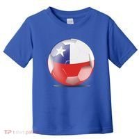 Soccer Ball Country Flag Chile Toddler T-Shirt thumb 0