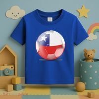 Soccer Ball Country Flag Chile Toddler T-Shirt thumb 3