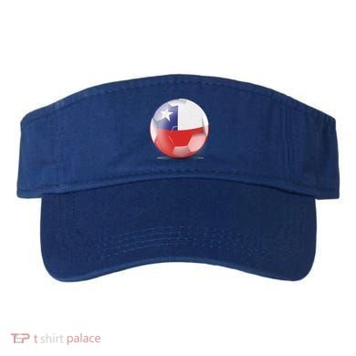 Soccer Ball Country Flag Chile Visor