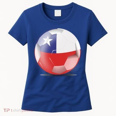 Soccer Ball Country Flag Chile Women's T-Shirt