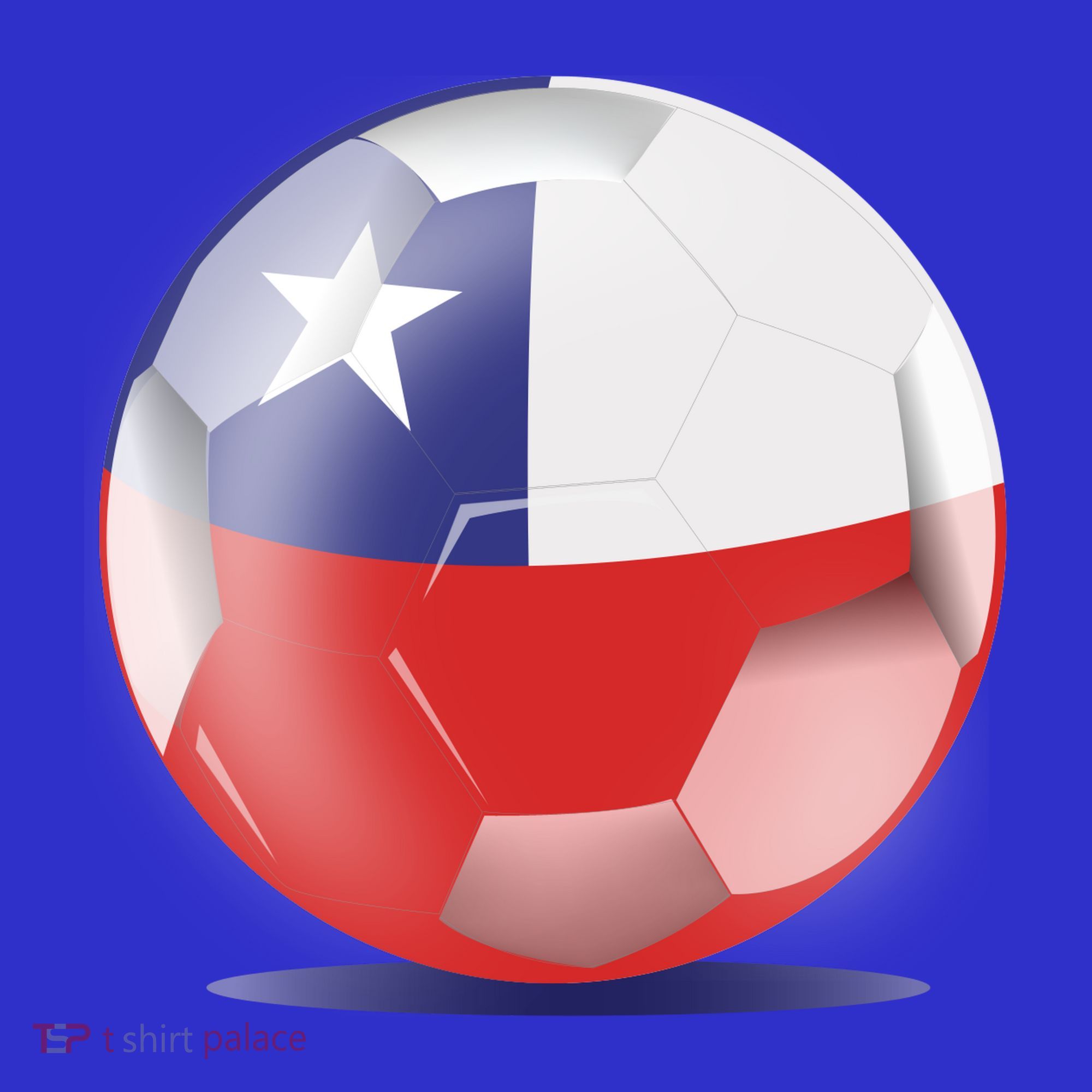 Soccer Ball Country Flag Chile Women's T-Shirt