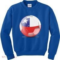 Soccer Ball Country Flag Chile Kids Sweatshirt thumb 0