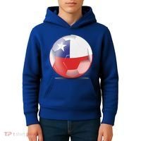 Soccer Ball Country Flag Chile Kids Hoodie thumb 4