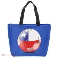 Soccer Ball Country Flag Chile Tote Bag thumb 0