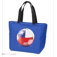 Soccer Ball Country Flag Chile Tote Bag thumb 3