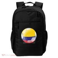 Soccer Ball Country Flag Colombia Backpack thumb 0