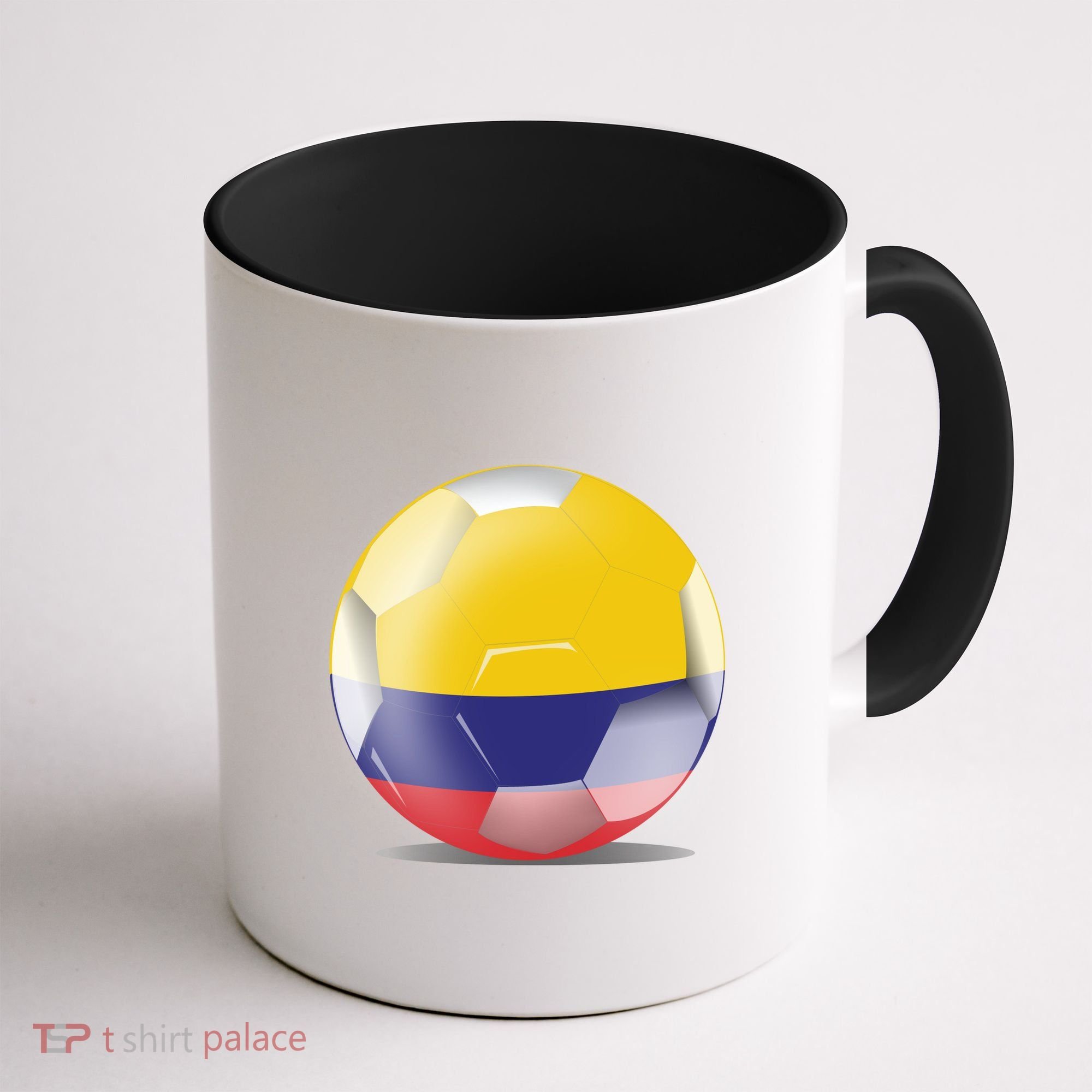 Soccer Ball Country Flag Colombia Coffee Mug