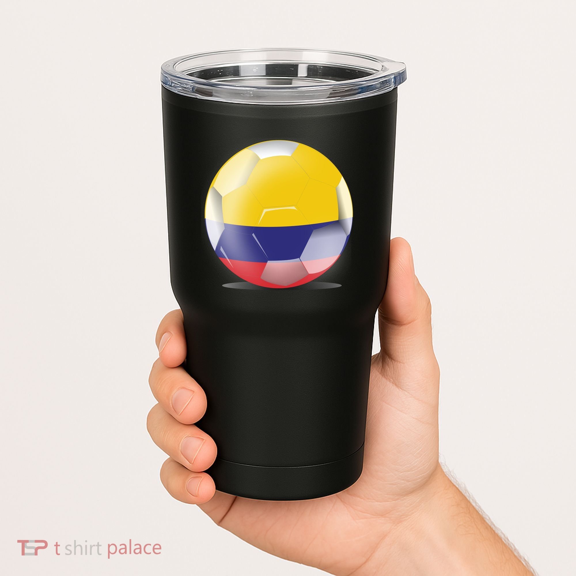Soccer Ball Country Flag Colombia Tumbler