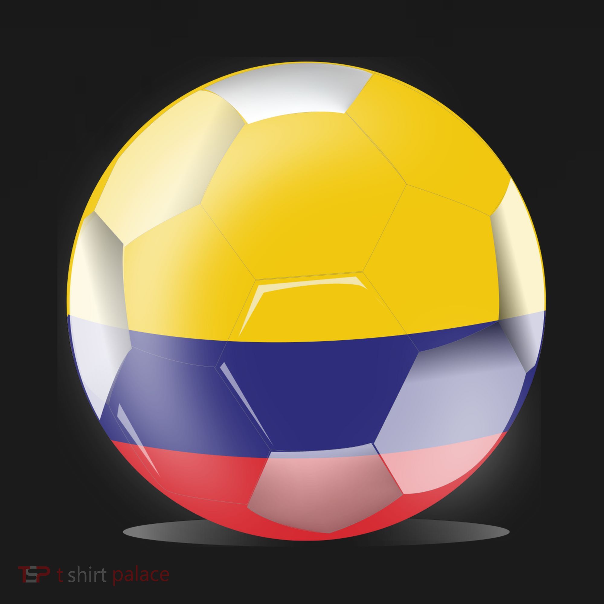 Soccer Ball Country Flag Colombia Ornament