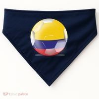 Soccer Ball Country Flag Colombia USA-Made Doggie Bandana thumb 0
