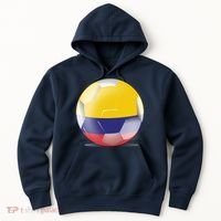 Soccer Ball Country Flag Colombia Hoodie thumb 0