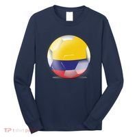 Soccer Ball Country Flag Colombia Long Sleeve Shirt thumb 0