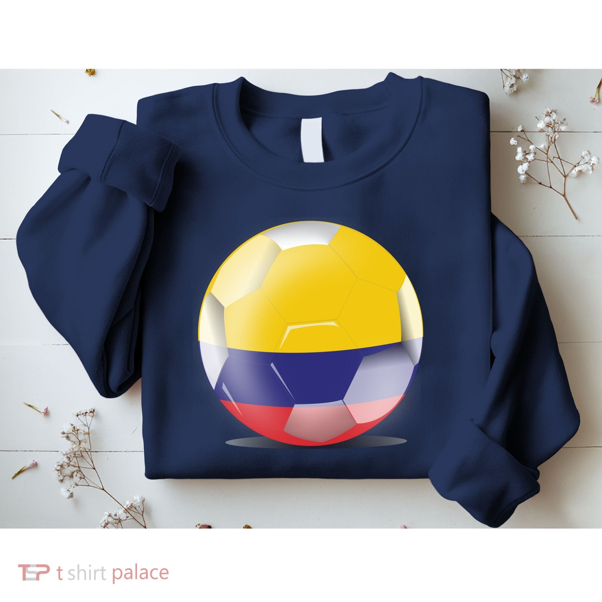 Soccer Ball Country Flag Colombia Sweatshirt