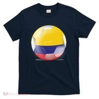Soccer Ball Country Flag Colombia T-Shirt thumb 0