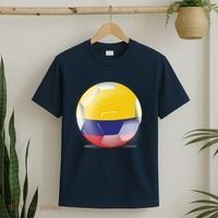 Soccer Ball Country Flag Colombia T-Shirt thumb 2