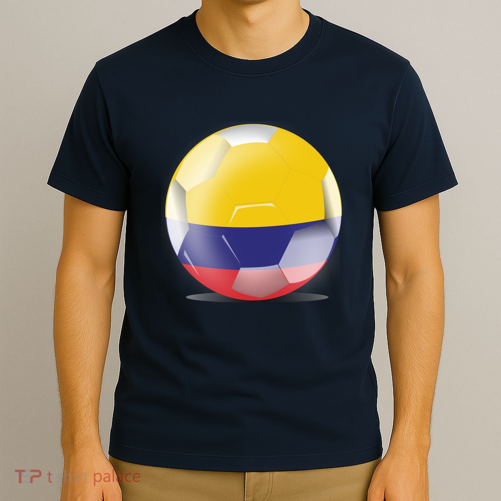Soccer Ball Country Flag Colombia T-Shirt