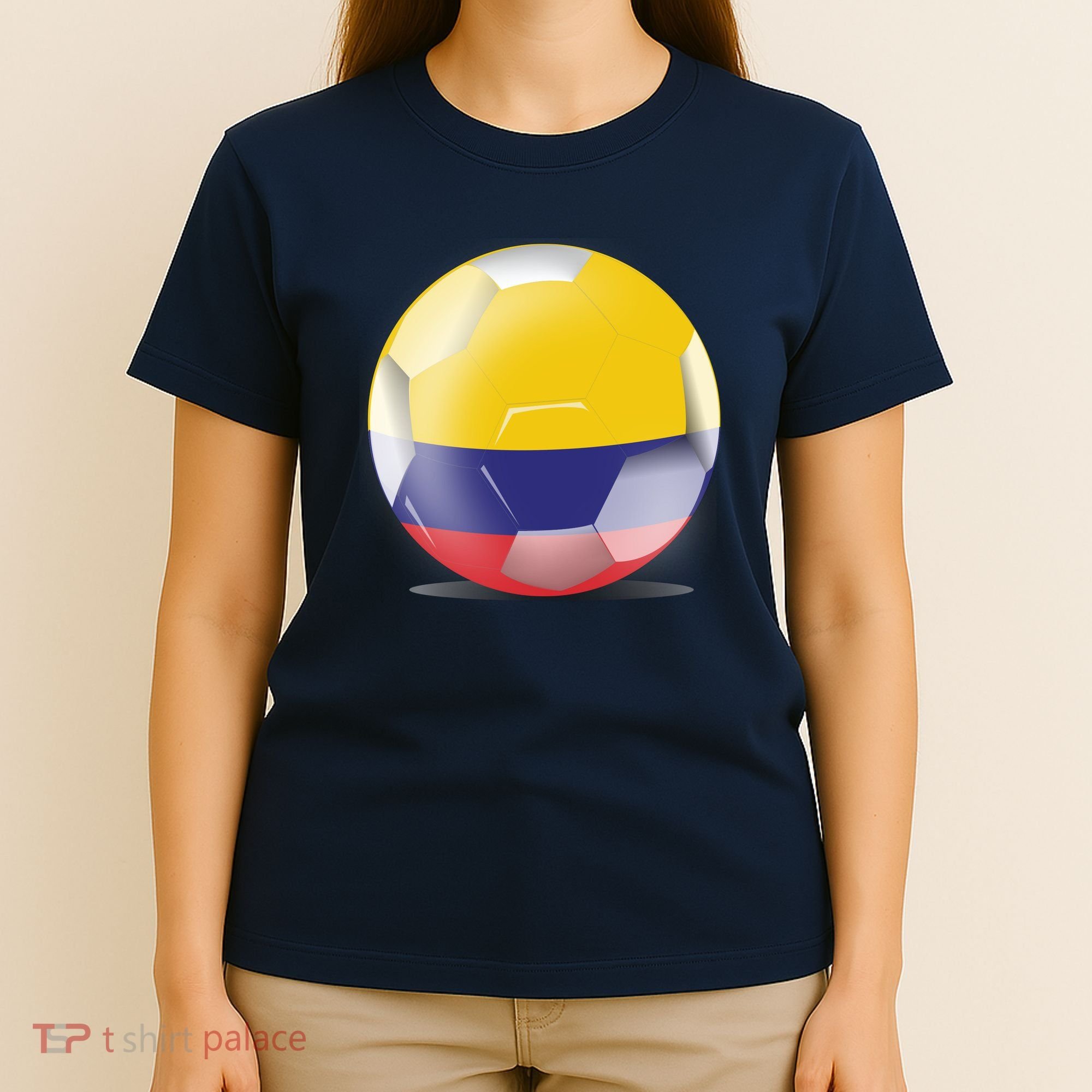 Soccer Ball Country Flag Colombia T-Shirt