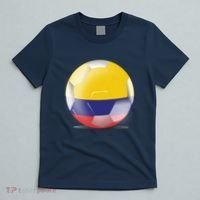 Soccer Ball Country Flag Colombia T-Shirt thumb 5