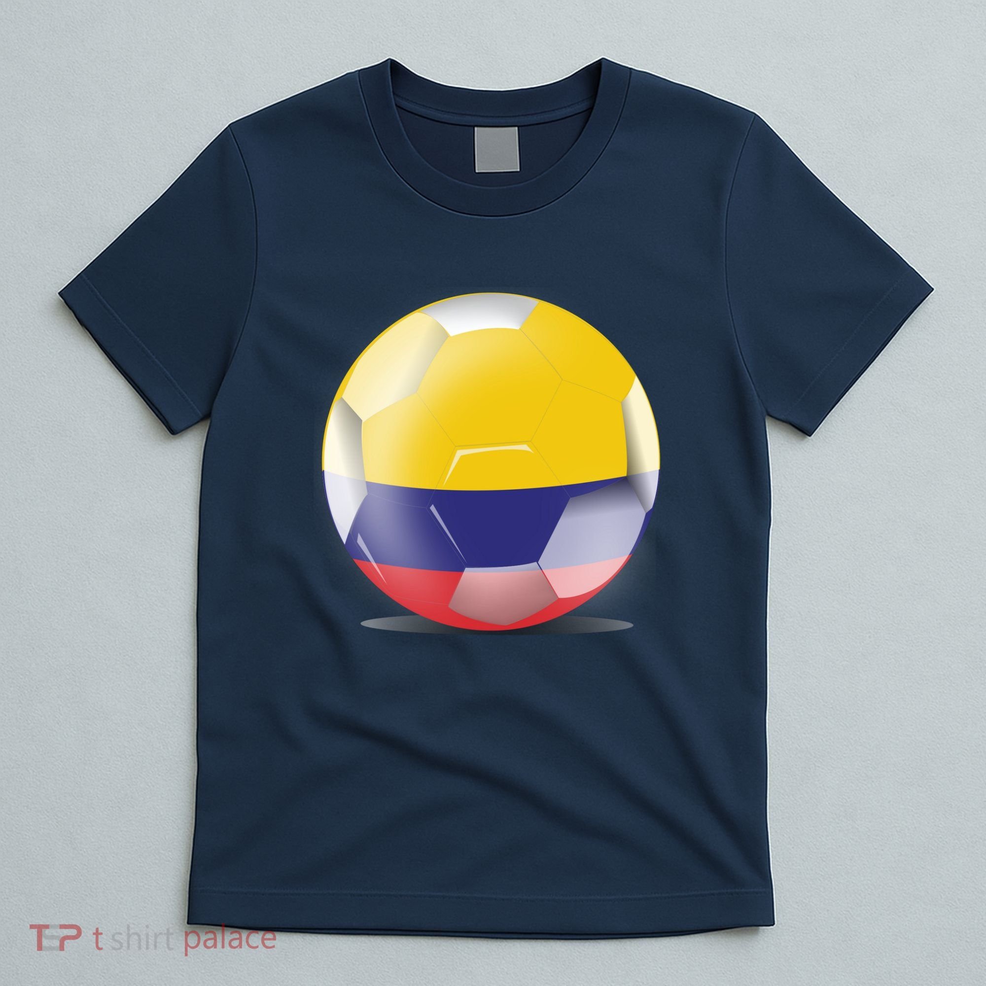 Soccer Ball Country Flag Colombia T-Shirt