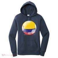 Soccer Ball Country Flag Colombia Women's Hoodie thumb 0
