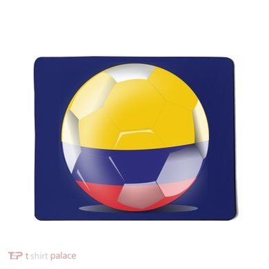 Soccer Ball Country Flag Colombia Mousepad