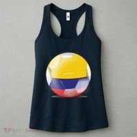 Soccer Ball Country Flag Colombia Women's Tank Top thumb 3