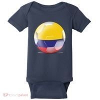 Soccer Ball Country Flag Colombia Baby Bodysuit thumb 0